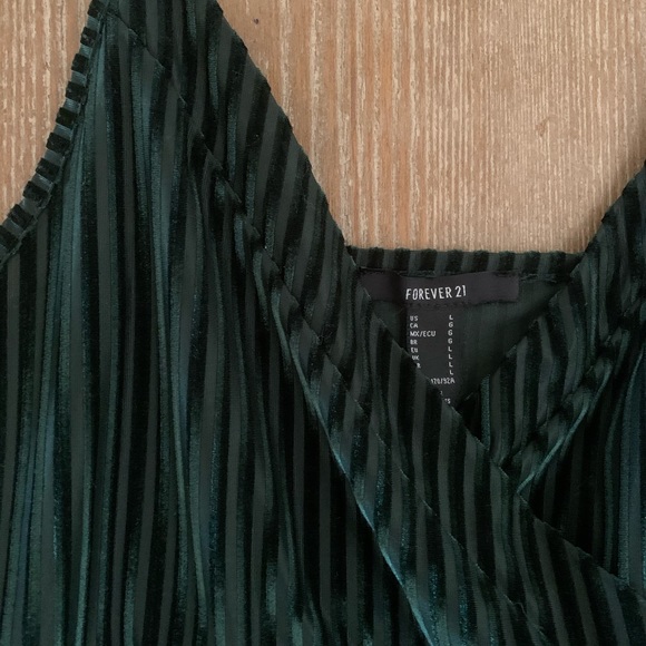 Forever 21 Tops - Emerald wrap bodysuit